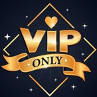 Vip only logo entwurf